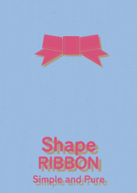 Shape RIBBON cross and pink