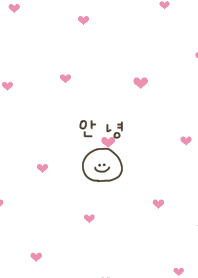 Cute heart pattern in pink and white.