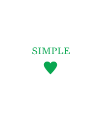 SIMPLE HEART :GREEN