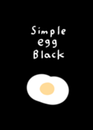 簡單的 蛋 白色 黑色