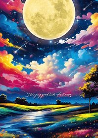 Bring good luck Starry sky & Moon 2