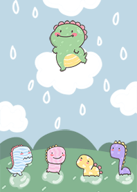dino in the rain 6