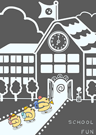 Yellow Duck School fun-Gray (Blue3)