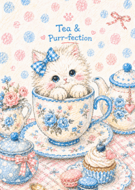 Tea & Purr-fection Kitten