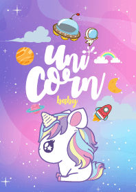 Unicorn Baby Fat Galaxy Star