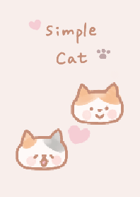 Simple handwritten cat theme