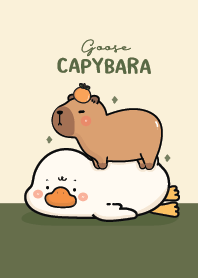 Capybara & Goose : mid night green!