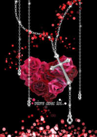 地雷系✨V系✨薔薇と十字架