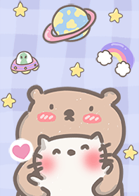 pastel cat & bear inspace