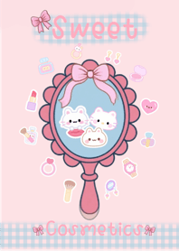 เครื่องสำอางค์น่ารักโทนพาสเทล(pink)