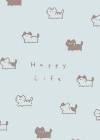 .แมว. light blue beige