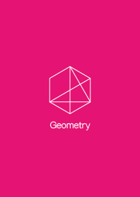 幾何学 - ピンク