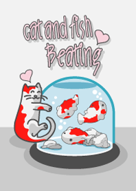 cat and fish beating