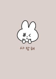 Love rabbit mocha brown(korea)#JP