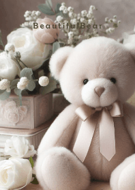 Beautiful Bear-WHITE FLOWER 33