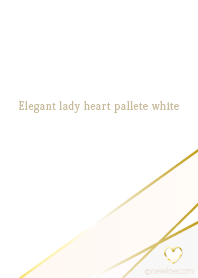 Elegant lady heart palette white