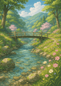 Spring River Blossom Valley