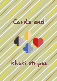Cards and khaki stripes Theme.