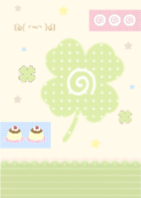 Cutie clover ! ( Creamy Green )