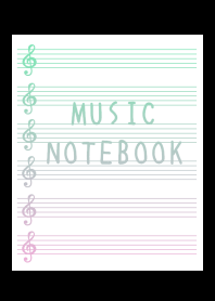 GRADIENT MUSIC NOTEBOOK-BLACK
