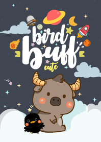 buffalo and Friend Dark Blue