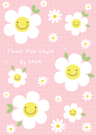 ดอกไม้ สีชมพู เรียบง่าย จาจา