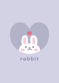 Rabbits3 Tulips [purple]