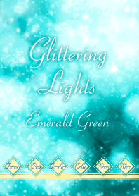 Glittering Lights Emerald Green