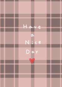 Cute checkered pattern and pink beige.