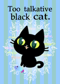 Talkative black cat
