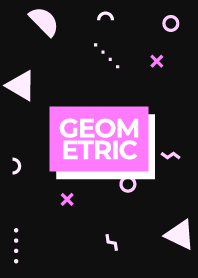 Geometric FLAT CHAOS BLACK PINK