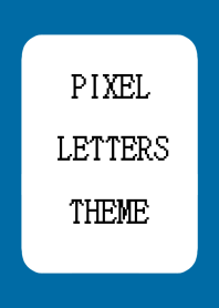 PIXEL LETTERS THEME-PEACOCK GREEN
