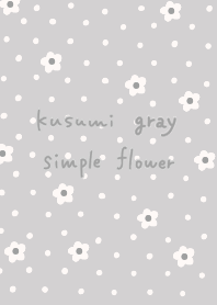 Light color, dots and flowers (gray)