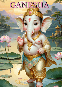 Ganesha Lotus  :  Wealth & Rich Theme