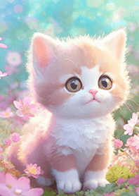 Cute cat in the garden 2