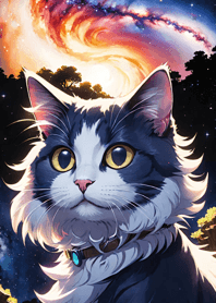 Night Moon Star Cat 42392c