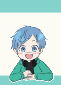 パーカー＆ヘッドフォン男子くん4