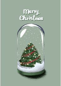 Christmas glass dome (Bright version)