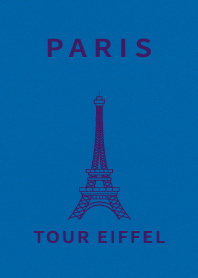 FRANCE PARIS EIFFEL TOWER BLUE LEATHER