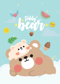 เจ้าหมีเท็ดดี้ เบบี๋ สีน้ำทะเล