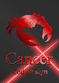 Zodiac signs Cancer Red Black2
