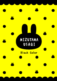 Polka dots Rabbit / Neon Yellow&Black