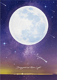 願いが叶う✨満月と流星