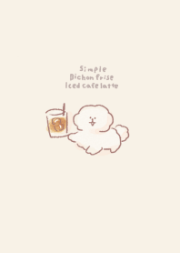 Iced Cafe Latte Bichon Frise Beige