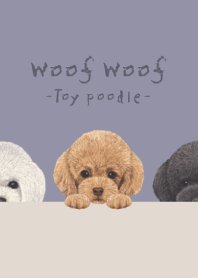 Woof Woof - Toy poodle - DUSTY PURPLE