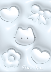ブルー にゃんこ♡くすみカラー10_1