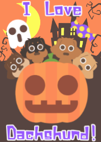 I Love Dachshund & Halloween