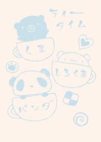 kuma sirokuma panda tea time 17