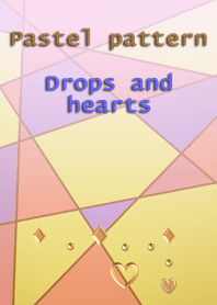 Pastel pattern(Drops and hearts)