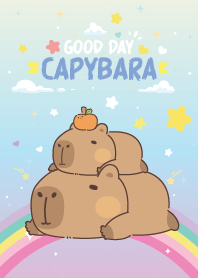 Capybara Good Day - Rainbow